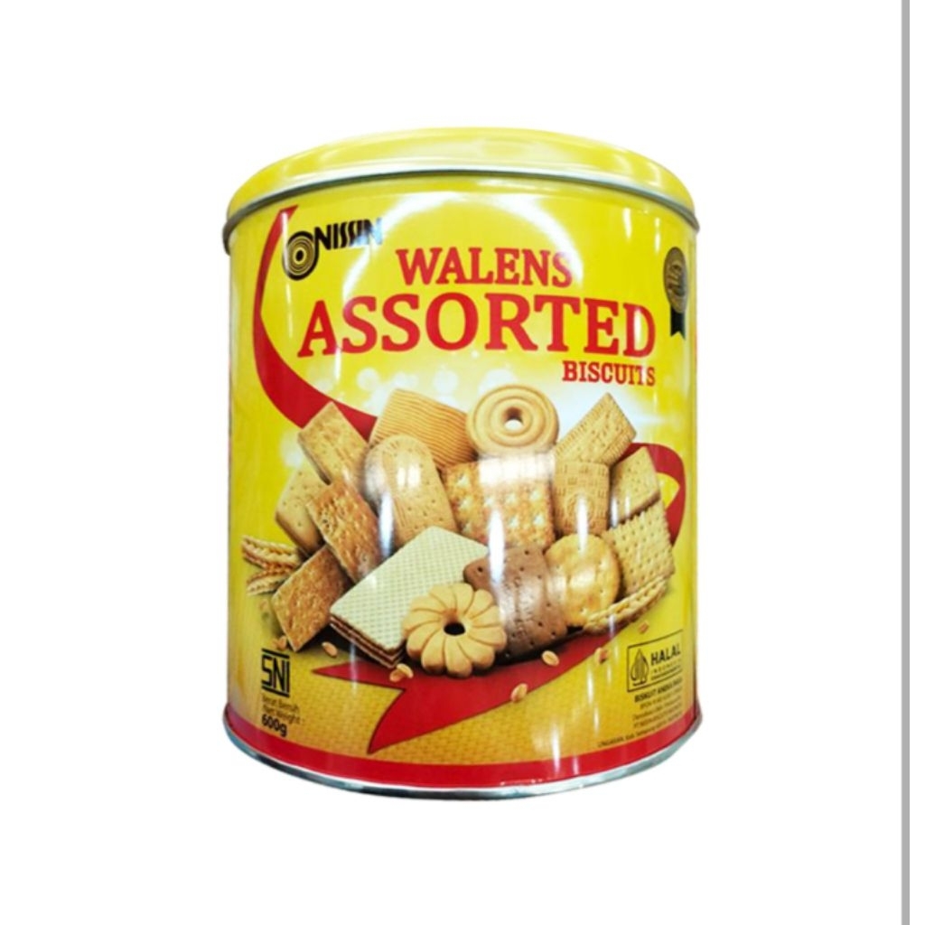 Nissin Walens Biskuit Kaleng Assorted 600 gr