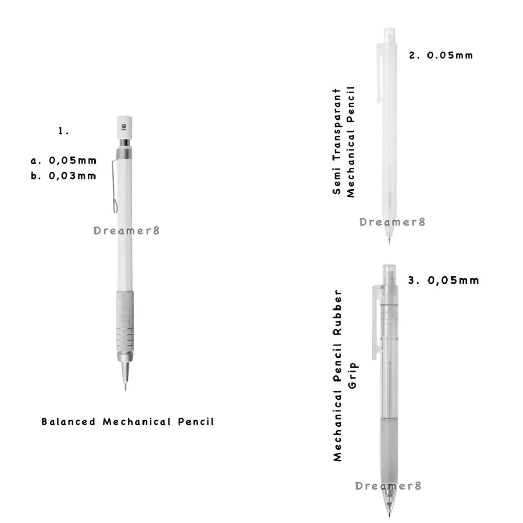 Pensil Mekanik MUJI JAPAN Original