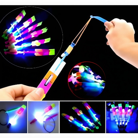 Mainan baling jepret lampu panah nyala lampu