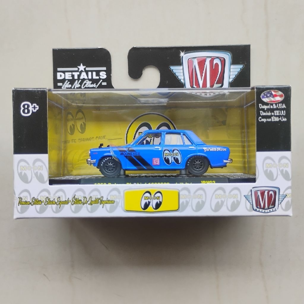 M2 Machines 1969 Datsun Bluebird Mooneyes 1600SSS Blue