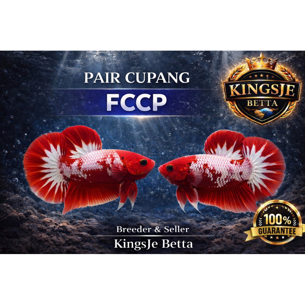 [1 Pasang] Cupang FCCP RED STARTAIL | TOP GRADE RANDOM