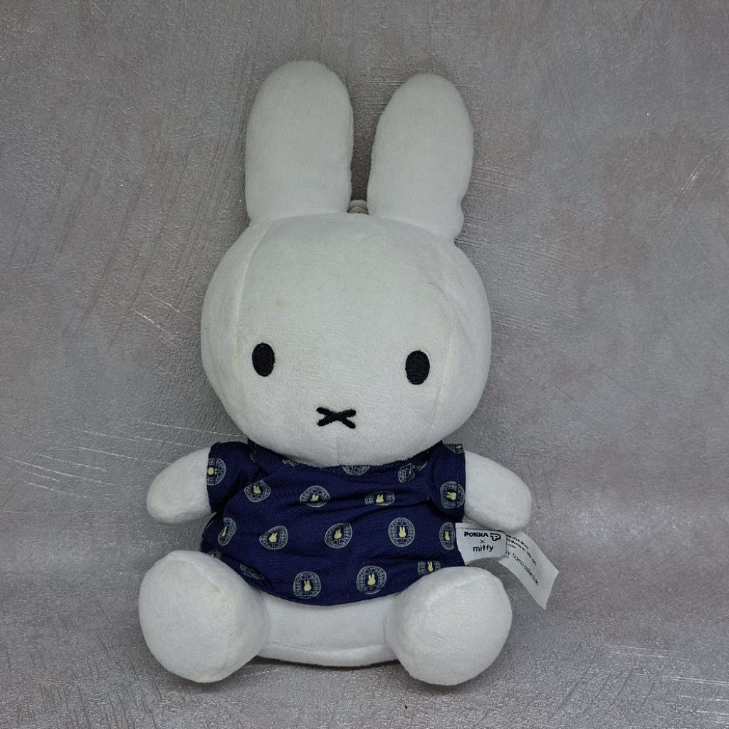 Boneka Pokka x Miffy blue dress motif miffy original