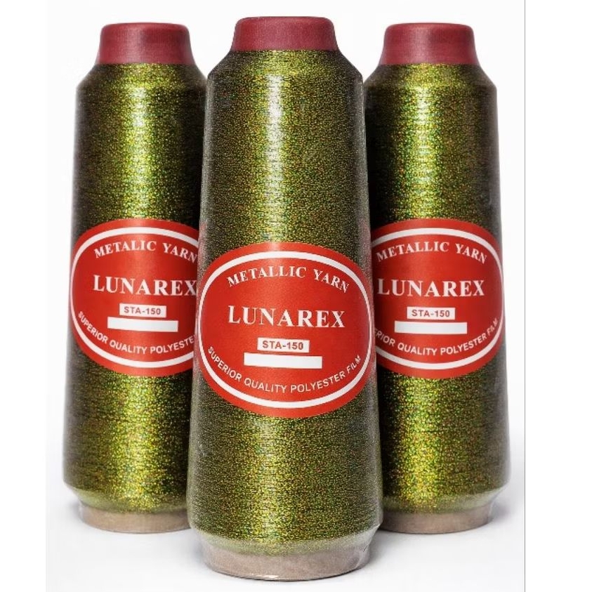 Benang Bordir Lunarex Metalik Warna Emas Kodok