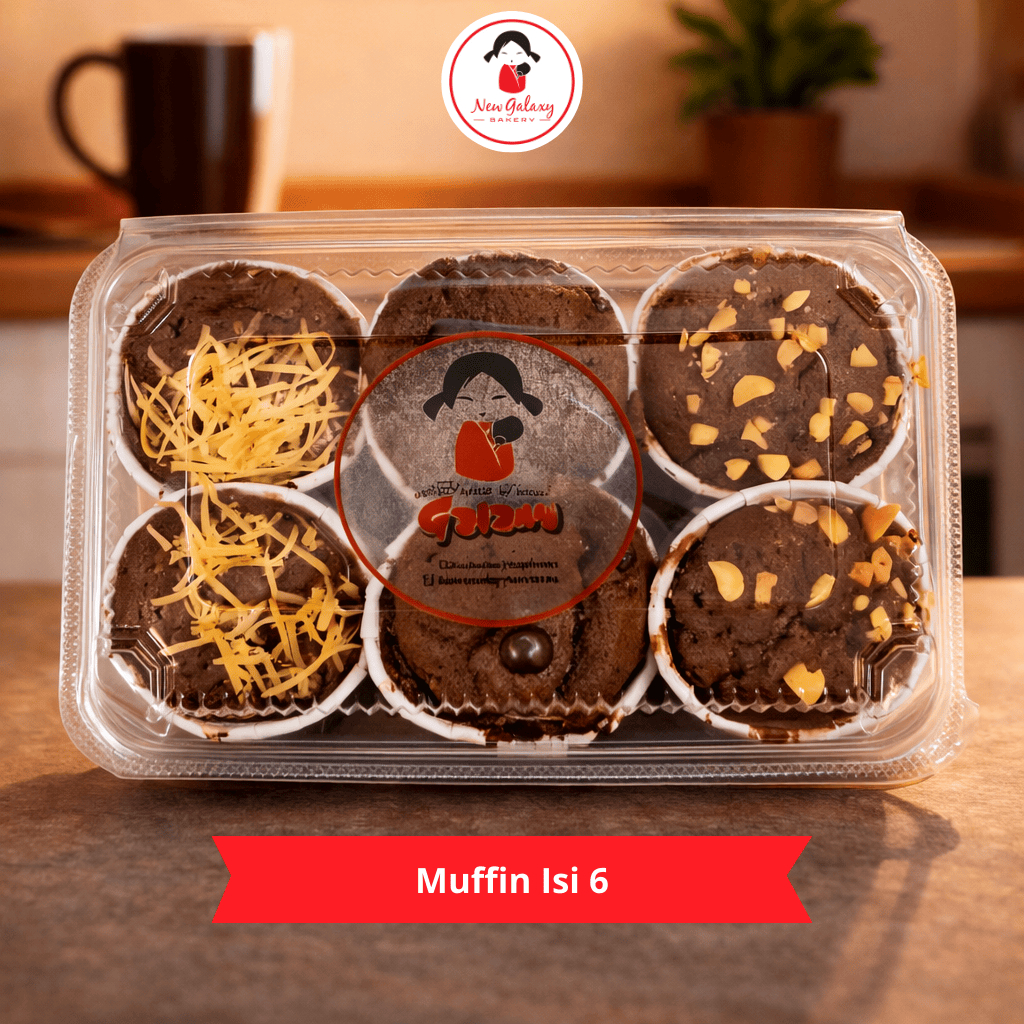Muffin Mini Isi 6 | Coklat, Keju, Kacang, Coklat | Muffin Cake Mini