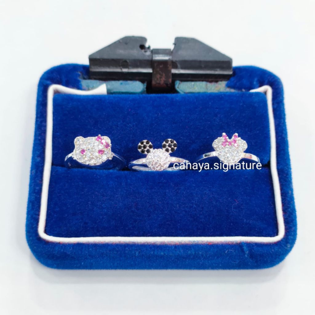 Cincin Anak Silver 925 Lapis Emas Putih