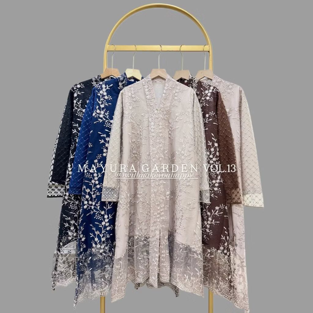 NewwMayura Kebaya Tunik Aurelia Floral Lace Mewah Elegan
