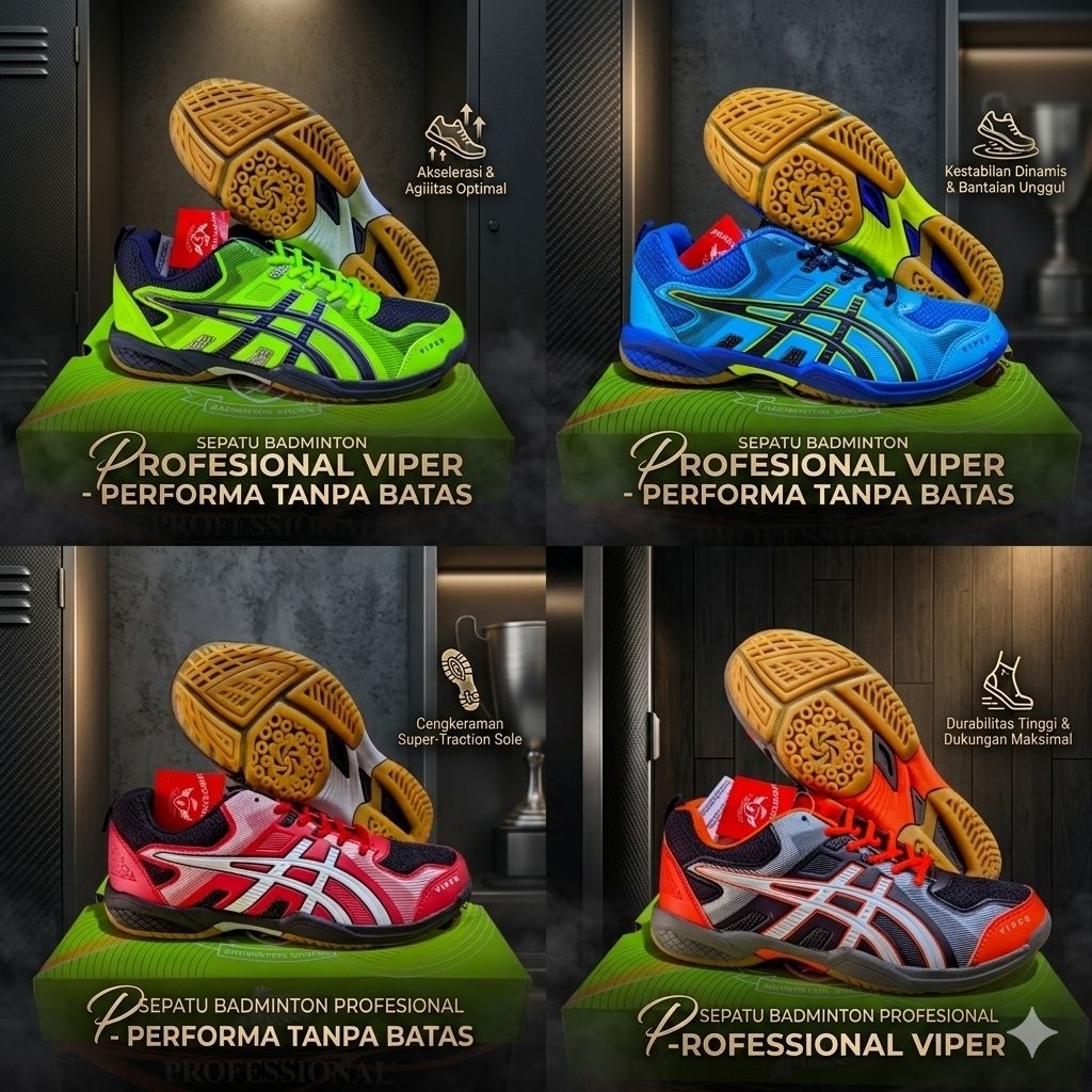 SEPATU BADMINTON PROFESIONAL VIPER