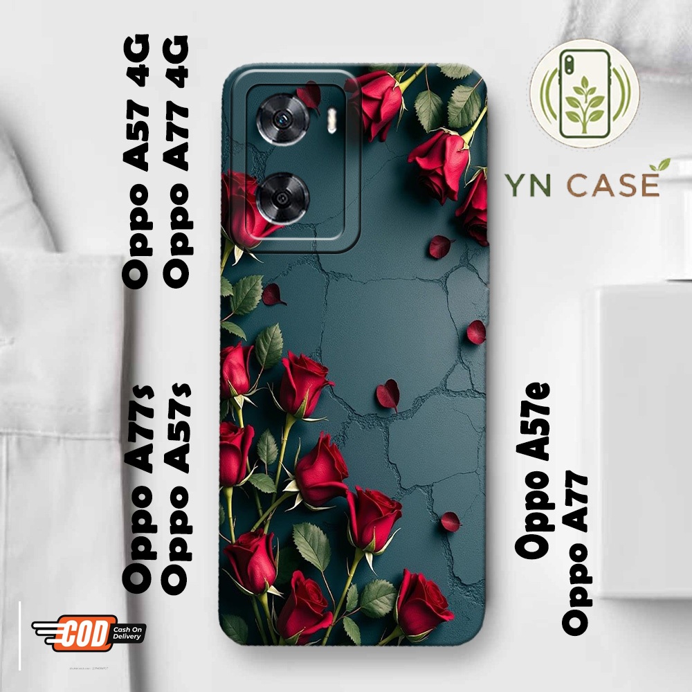 Oppo A57 4G / A57e / A57s / A77 4G / A77 / A77s - Case Bunga Untuk semua type hp Samsung Oppo Vivo R