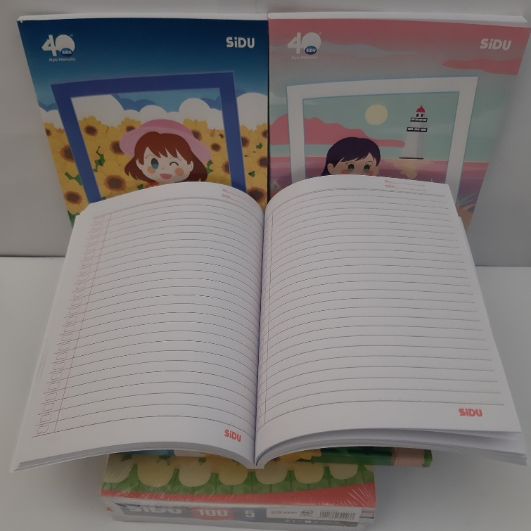 Buku Tulis Eceran SIDU isi 100 Lembar-Harga Per Buku-SIDU