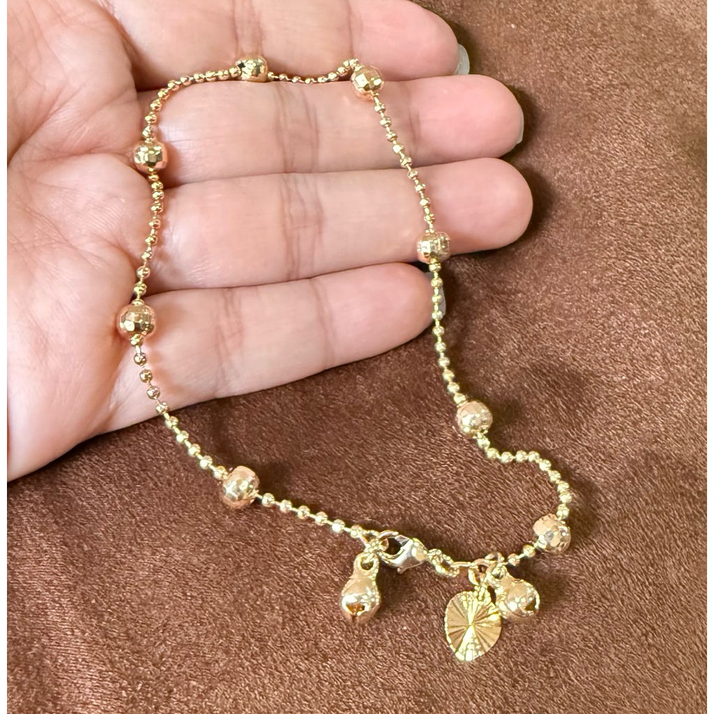 Gelang Kaki Premium Siska Titanium Emas 22K