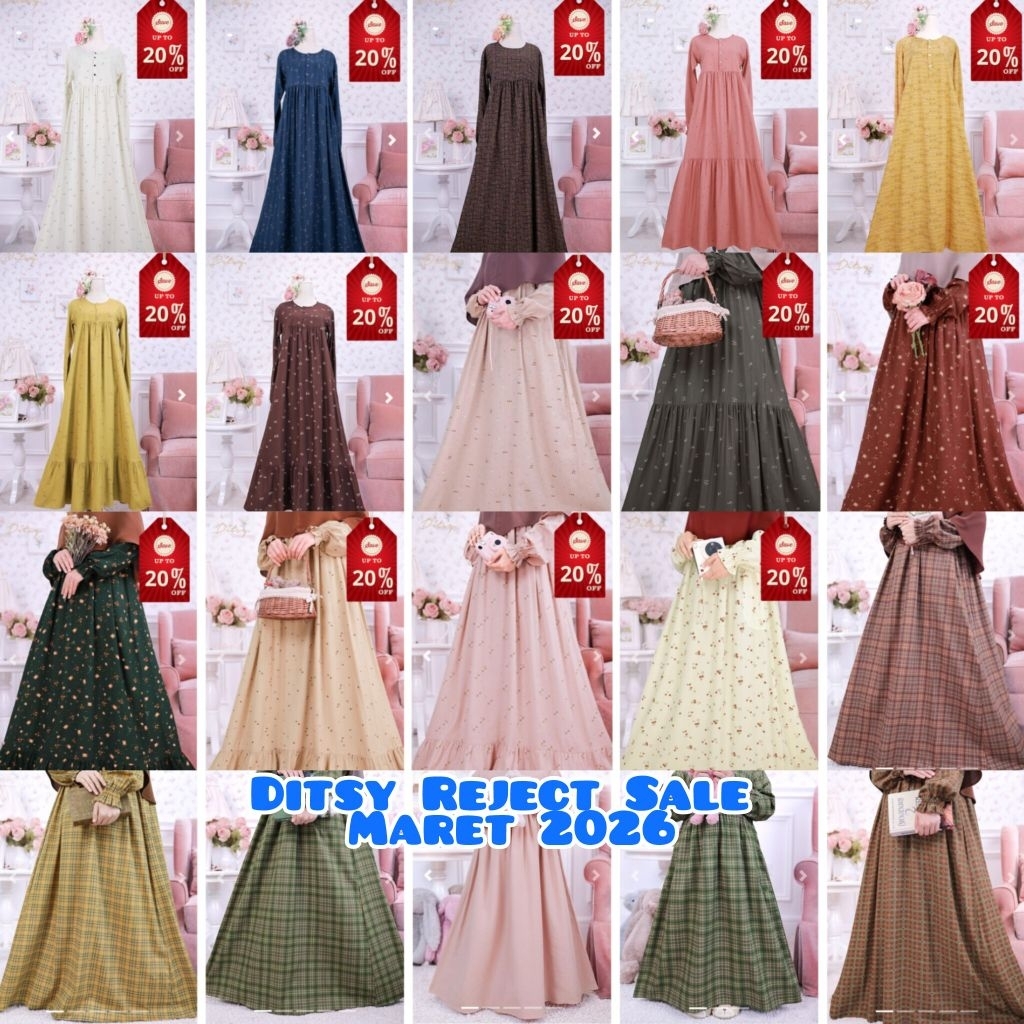 Gamis Ditsy Maret Ditsy Moslem Little Ditsy Ditsy Reject by Ditsy Official