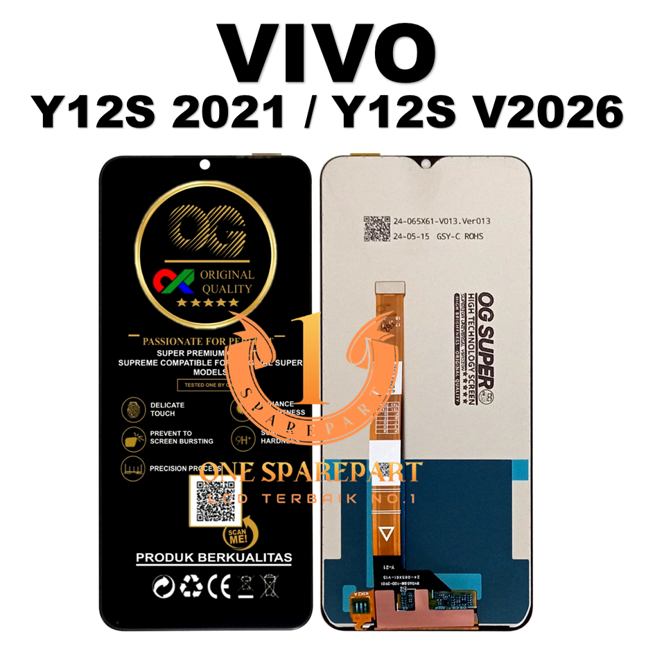 LCD TOUCHSCREEN VIVO Y12S 2020 & Y12S V2026 ORIGINAL 100% FULLSET
