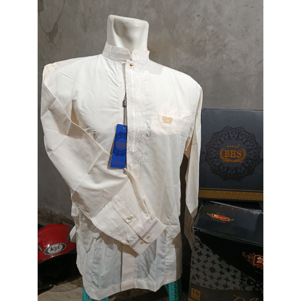 Bamus Baju Muslim Koko Pria BHS Classic Gold, Silver Lengan Panjang Cosmo Gold Lengan Pendek Warna P