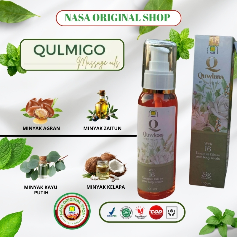 Quwless Massage Oil NASA Essential Oil Minyak Pijat Aromaterapi Relaksasi Tubuh