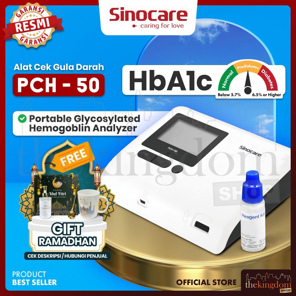 Sinocare PCH-50 Portable Glycosylated Hemoglobin Analyzer HbA1c Alat Cek Gula Darah Blood Glucose Ch