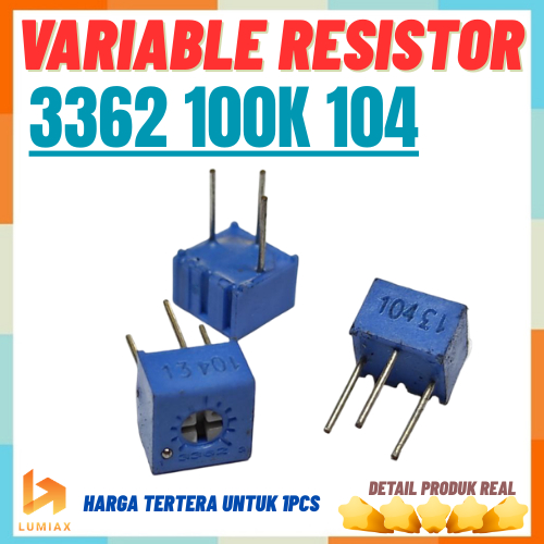 VR 100k Ohm 3362 3362P Trimpot Variabel Resistor Presisi 100k 104