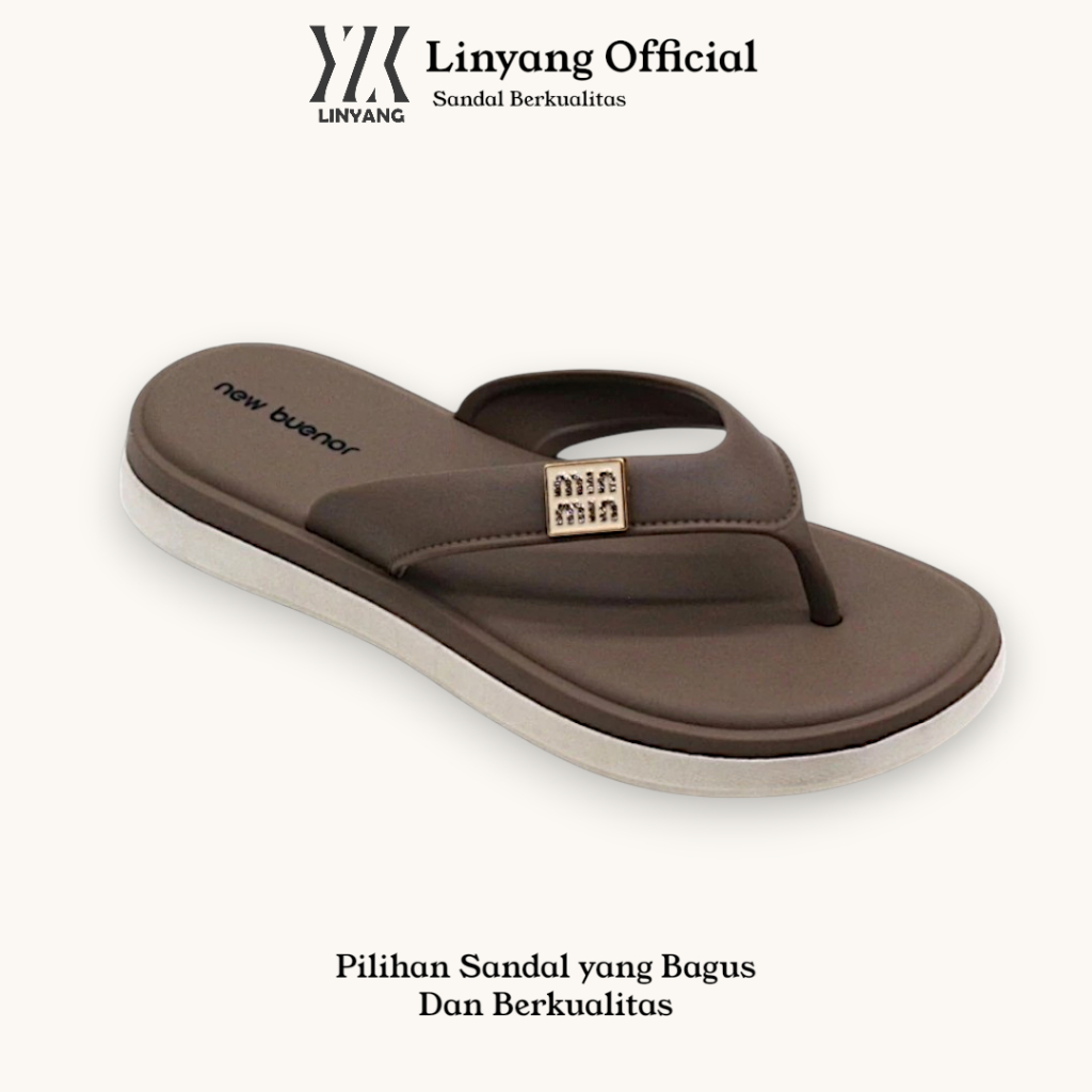 Sandal Jepit Wanita NBS Premium Font MinMin Bahan PVC Nyaman Anti Slip Indoor Outdoor Size 36-41