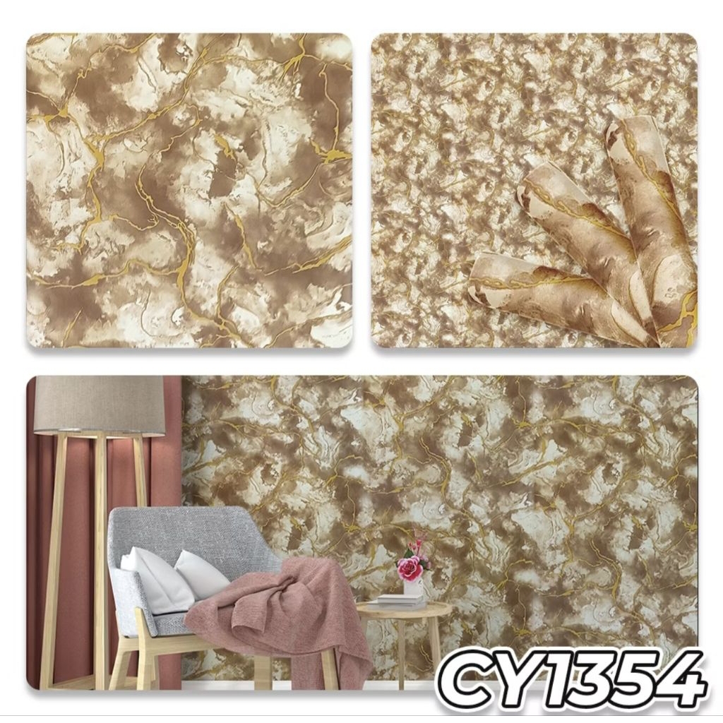 Wallpaper Dinding Motif Marmer Coklat Gold Wallpaper Dinding Ruang Tamu Wallpaper Dinding Aesthetic