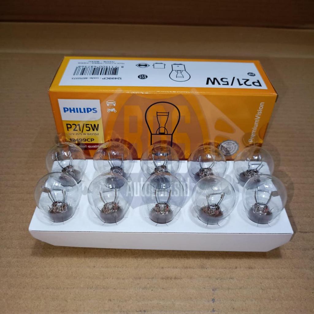 BOHLAM PHILIPS P21/5W 12499CP - BOHLAM KAKI 2 BESAR 12V