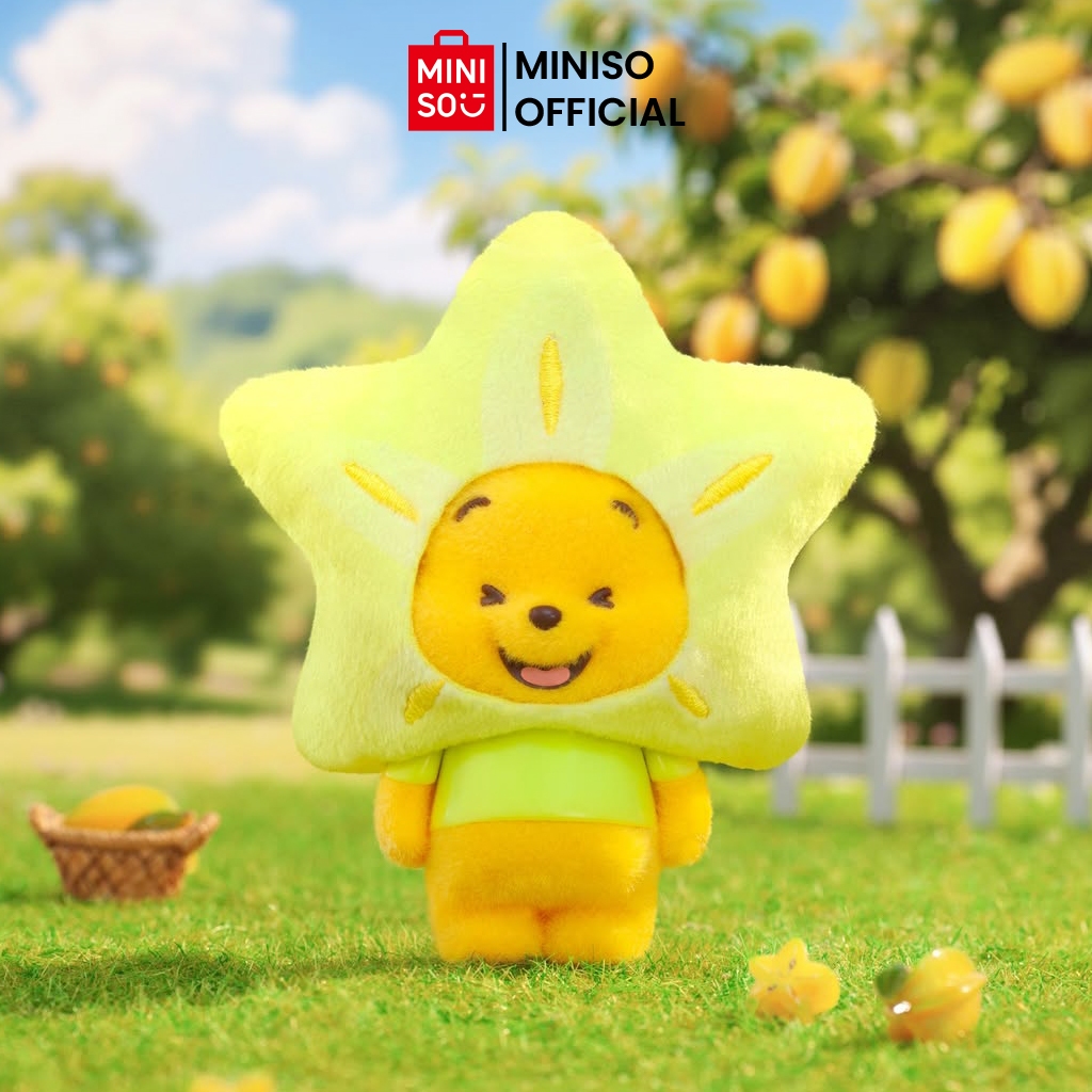 MINISO TOY - Disney Winnie the Pooh Tiny Orchard Series Blind Box Gantungan Tas Aksesoris Tas Boneka