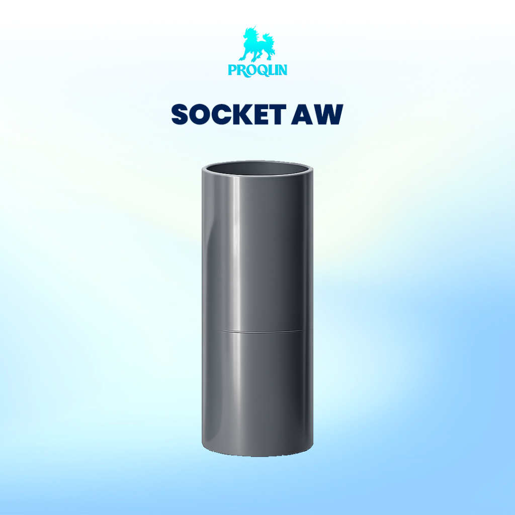 Socket PVC 3/4, 1/2, 1" - Fitting Sambungan Pipa Filter Air