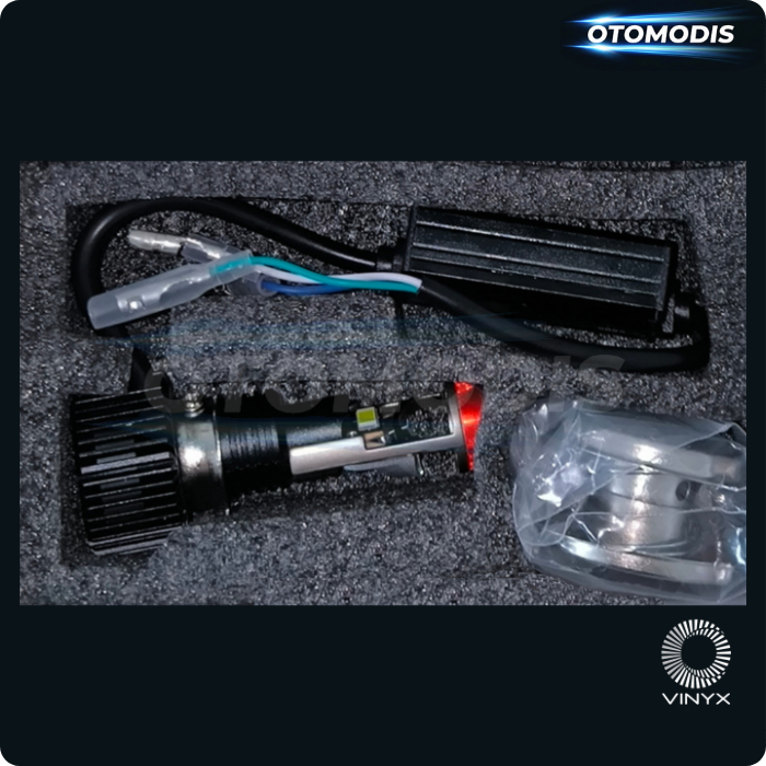 cuci gudang vinyx mini projector led z1 headlight h6 h4 h7 bohlam lampu utama projie motor mobil