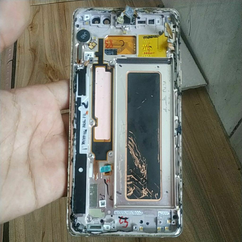 frame sett lcd bekas Samsung note 9,cek deskripsi