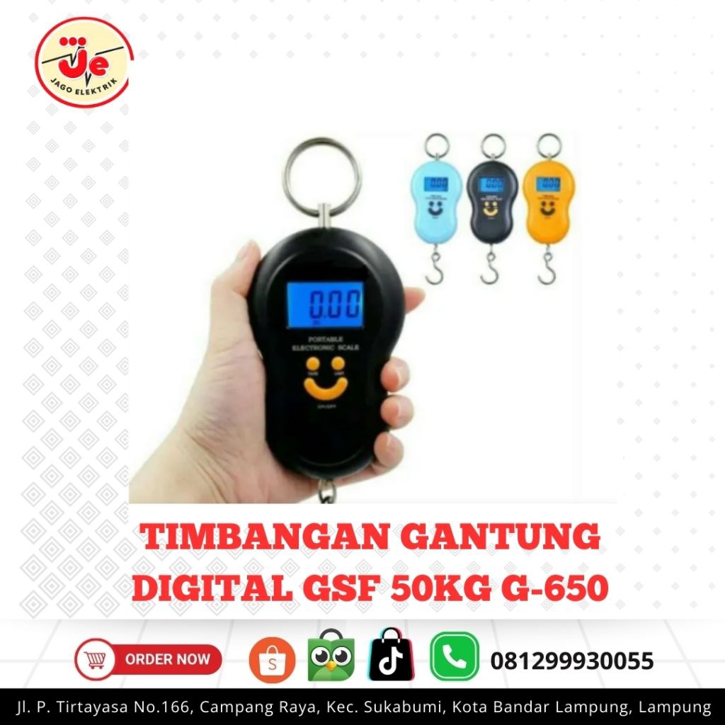 Timbangan Gantung Digital GSF G-4650 50KG Timbangan Gantung Elektrik Akurat