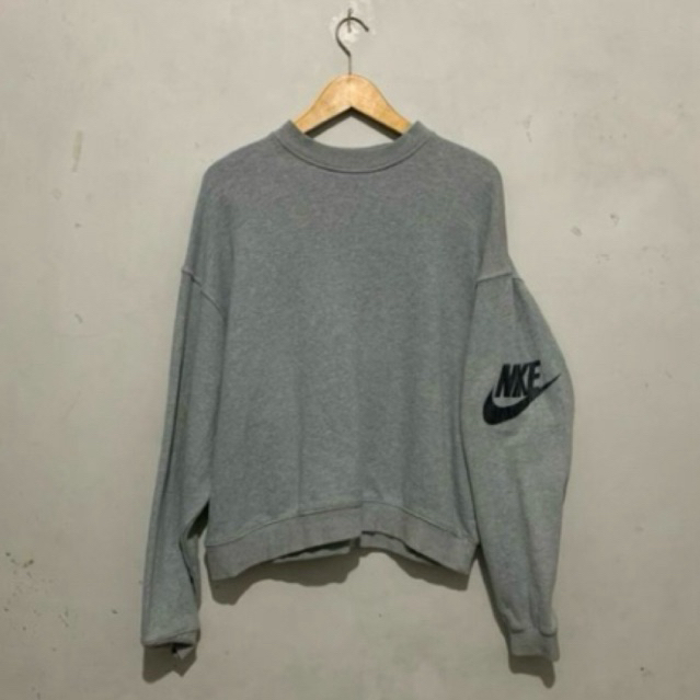 Crewneck longsleeve Nike x Fear of God Big Logo Y2K Size M (68x52) Second Original Preloved murah