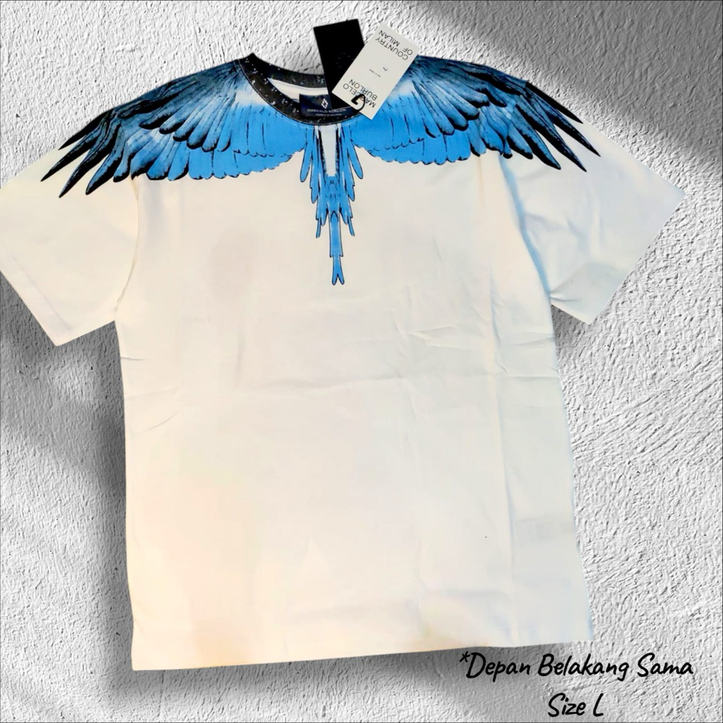 Kaos Pria Marcelo Burlon Wings Sale