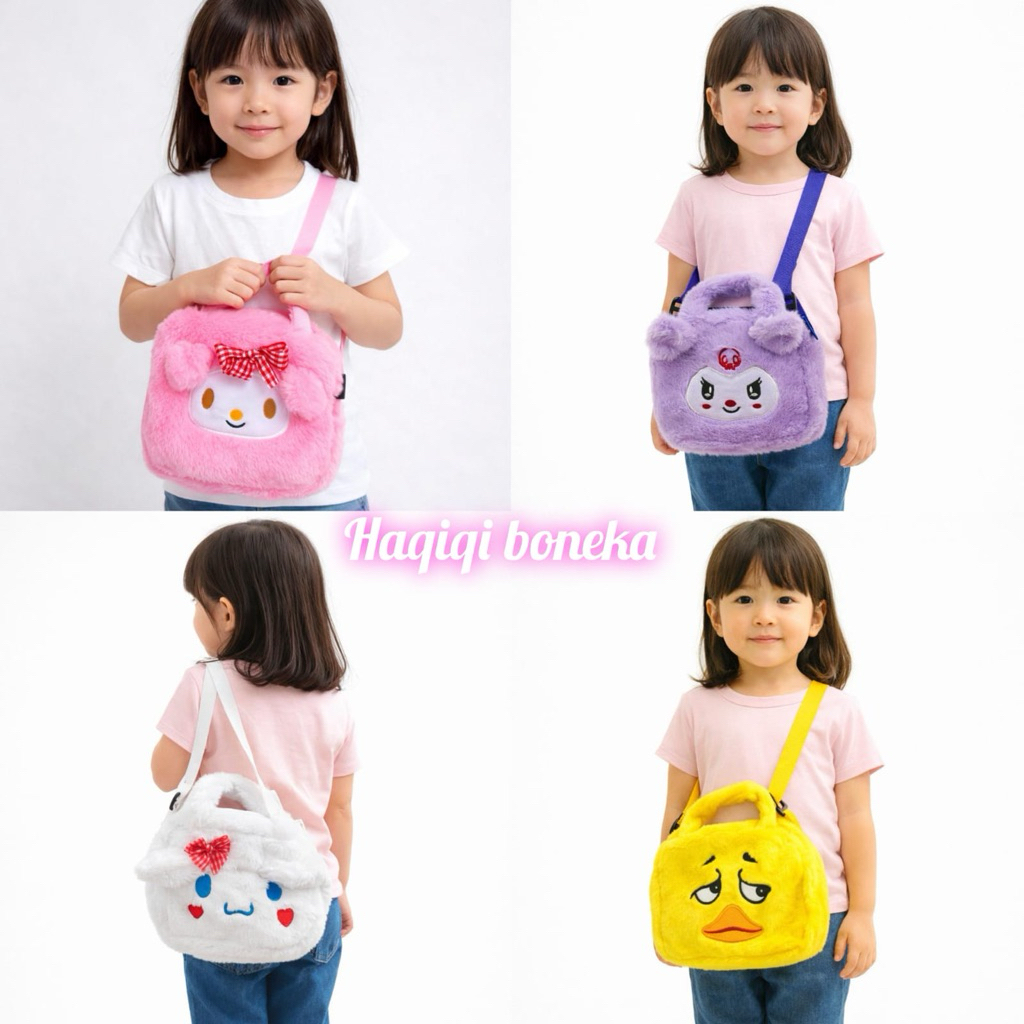 Tas Selempang Tas Totebag Tas Jinjing Anak Perempuan Karakter Lucu