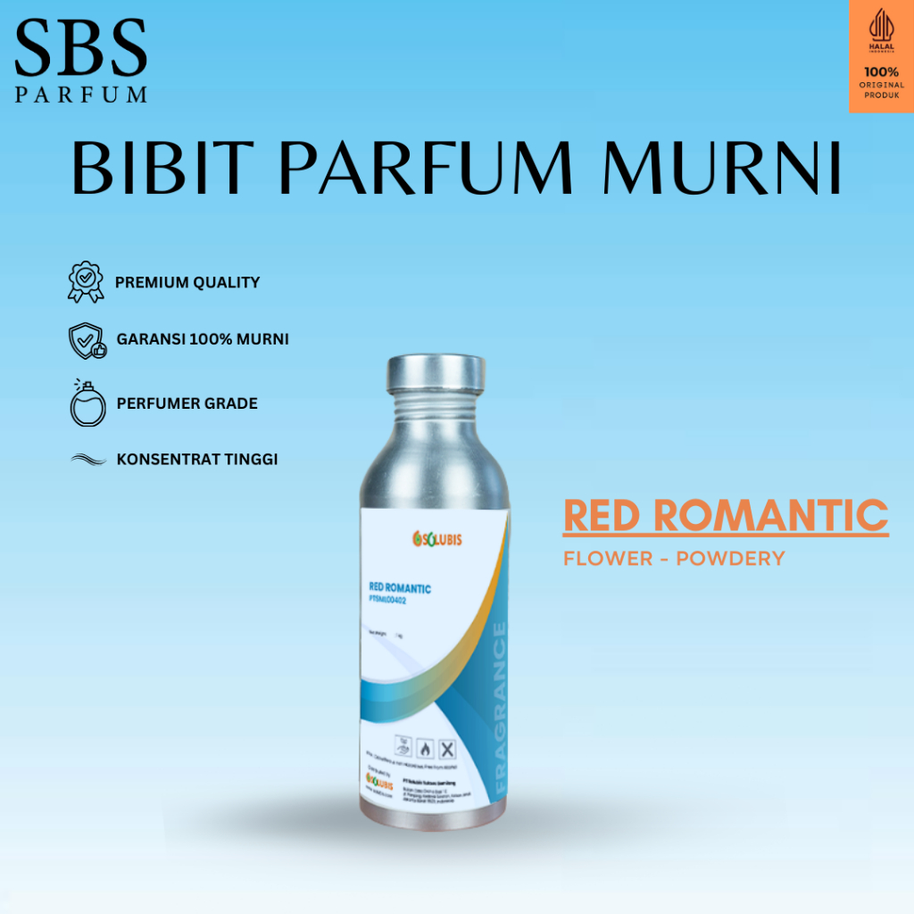 SBS Bibit Parfum Laundry Murni - 100ml 250ml - [Red Romantic] Tahan Lama Aroma Floral Powdery Import