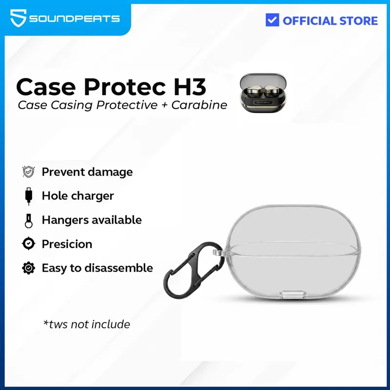 SoundPEATS Case Cover Transparent - H3 Protector