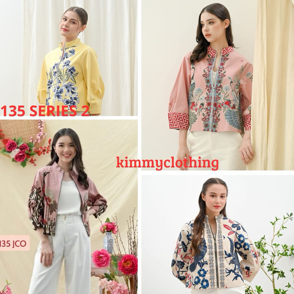 135 SERIES 2-JACKET BATIK BOMBER-OUTER BAHAN KATUN STRECH-BATIK I ONE