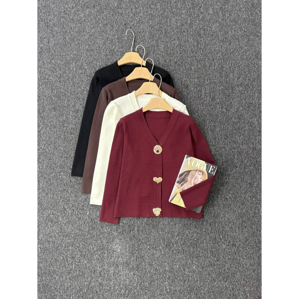 cardigan kancing besar | cardigan kancing mewah | cardigan button