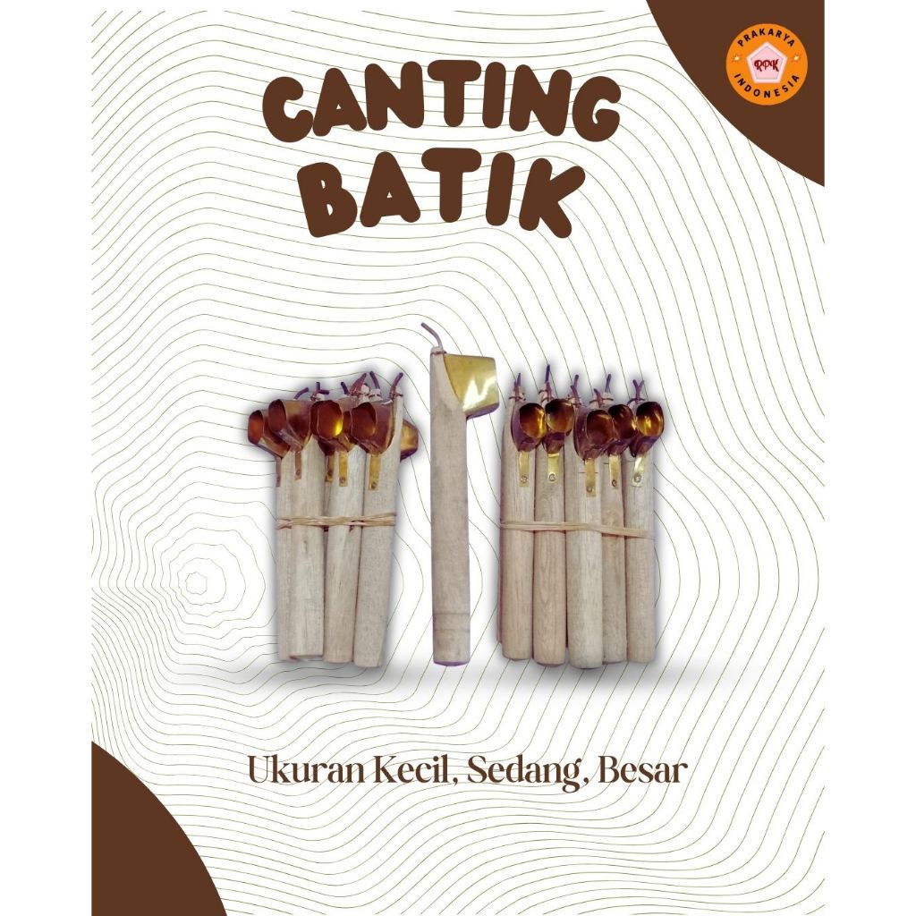Canting batik ukuran kecil dan sedang