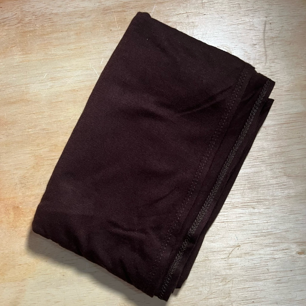 [PRELOVED] Pashmina Kaos Rayon by Rizkaramelia Dark Choco