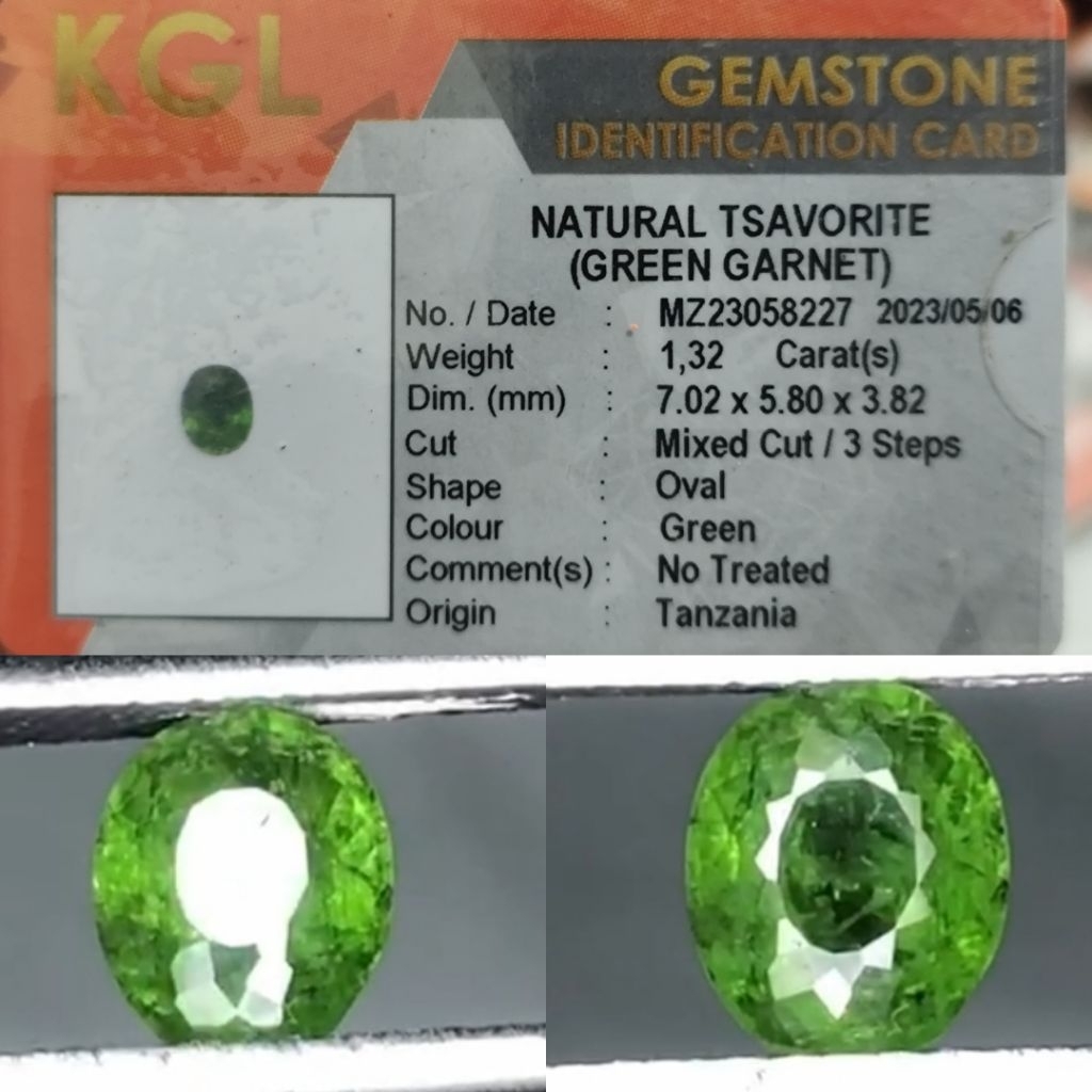 NATURAL TSAVORITE GARNET 1.32 CTS HQ