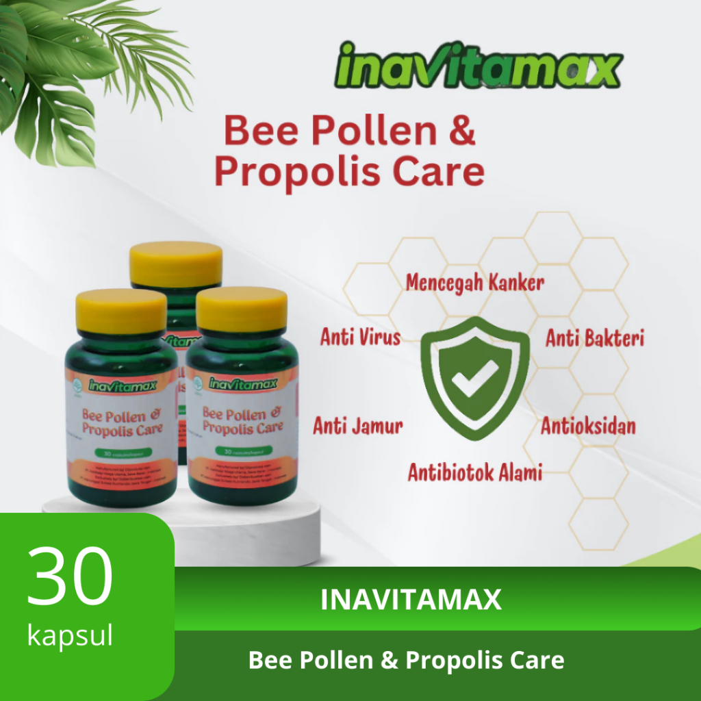 Inavitamax Bee Pollen & Propolis Care - 30 kapsul