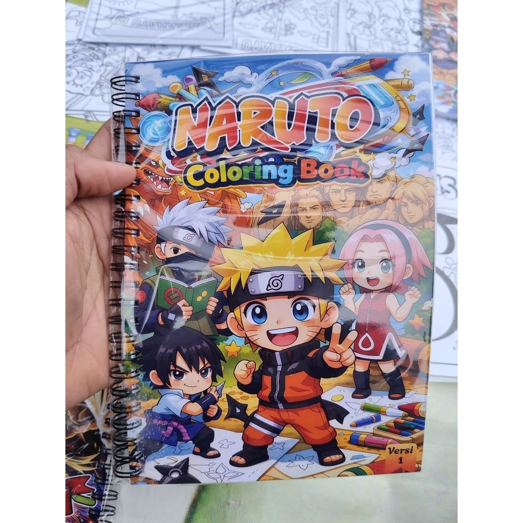 Mewarnaiku Buku Mewarnai dengan tema pilihan seru / Naruto Coloring Book/ 4 Tema Baru