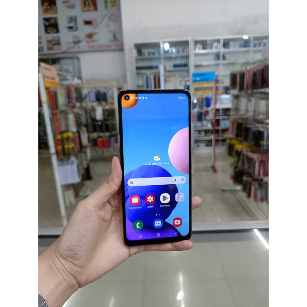 SAMSUNG GALAXY A21S 6/128GB SECOND SEKEN BEKAS RAM 6 INTERNAL 128