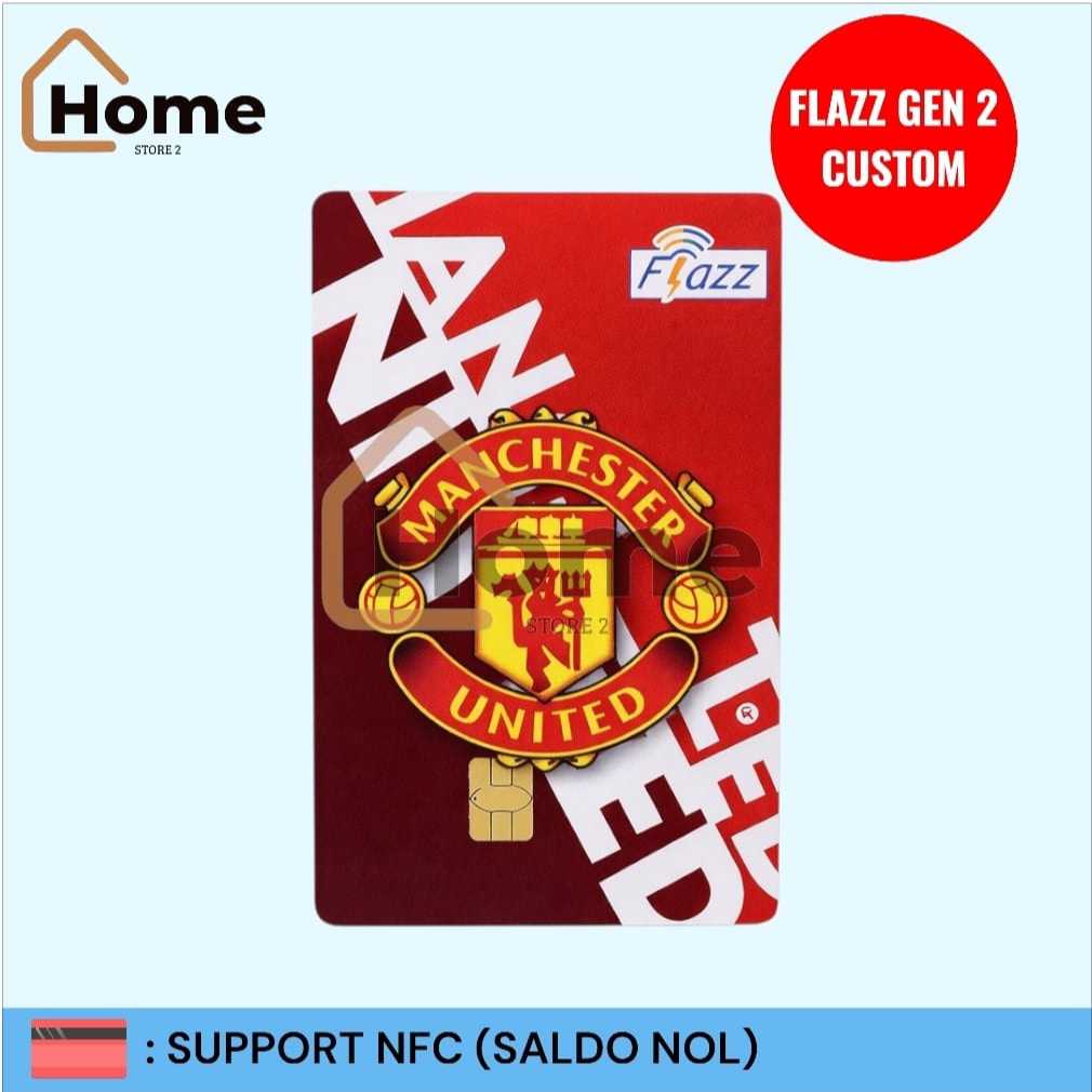 KARTU ETOLL FLAZZ BCA GEN 2 SUPPORT NFC - MANCHESTER UNITED FC
