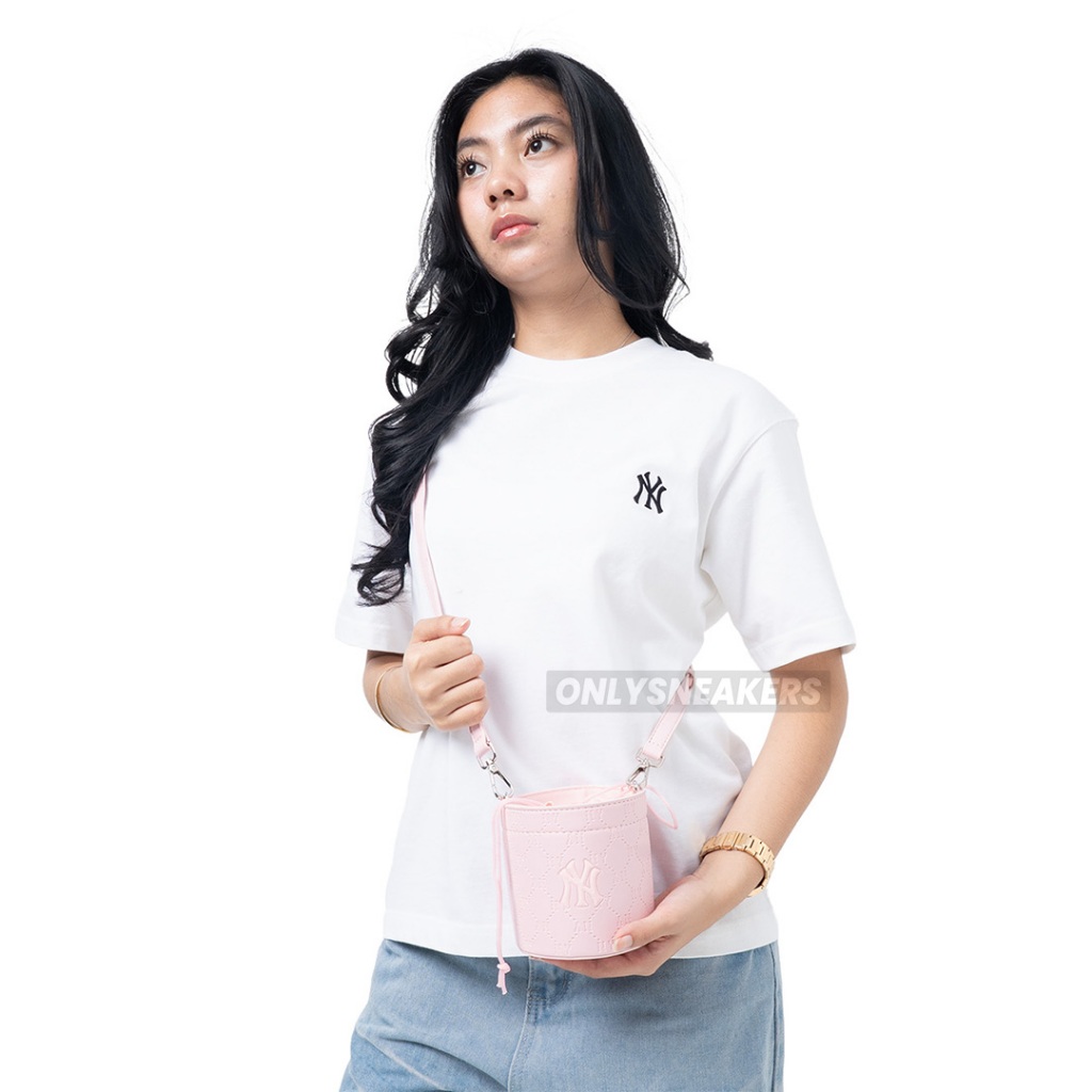 MLB NEW YORK YANKEES NANO BUCKET BAG PINK