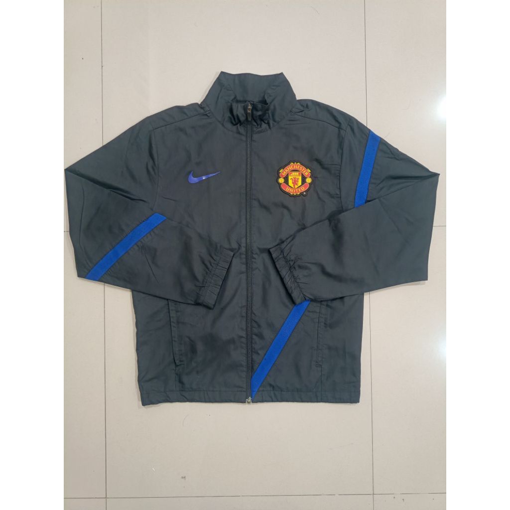 Windbreaker Jacket x Bola - Nike Manchester United 2011 12 - Black Blue
