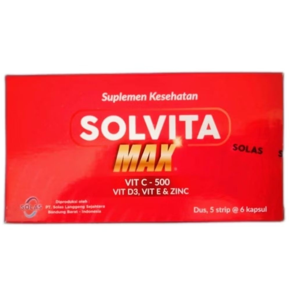 SOLVITA MAX - Vit C 500, Vit D3, Vit E & Zinc (30's /Dus)