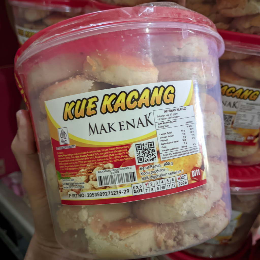 MAK ENAK Kue Kacang Original | Asli Jember Tanpa Pengawet Rasa Kacang Kering