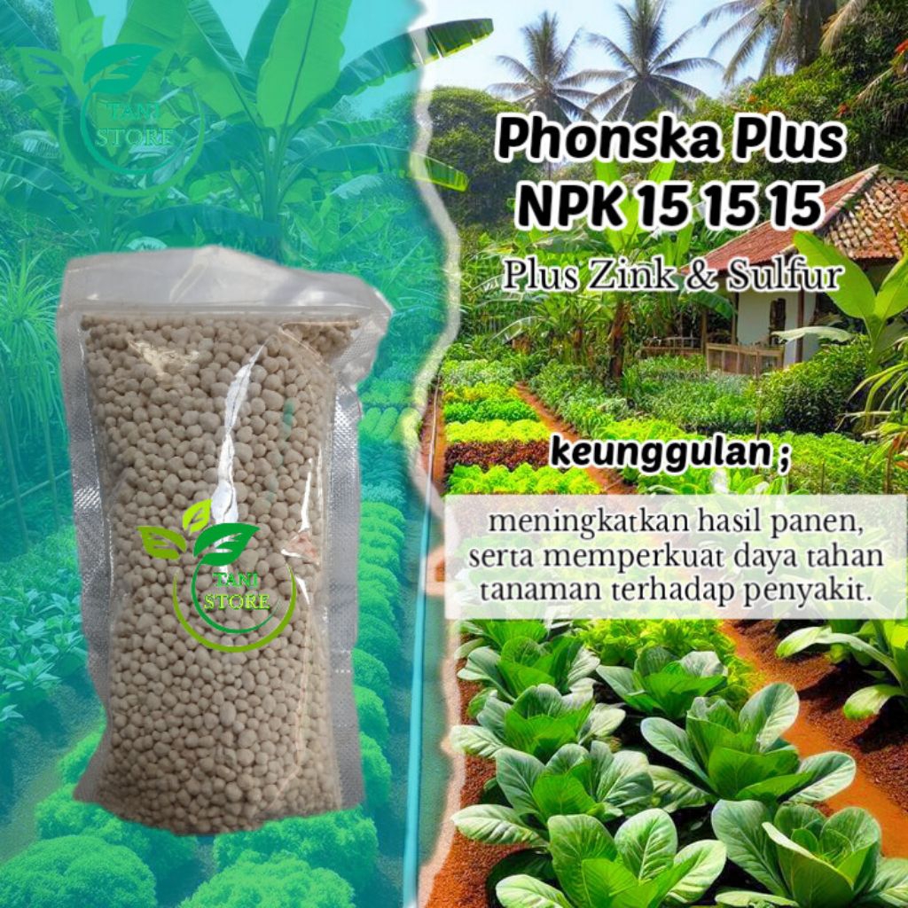 500 Gram Phonska Plus Pupuk Npk 15 15 15