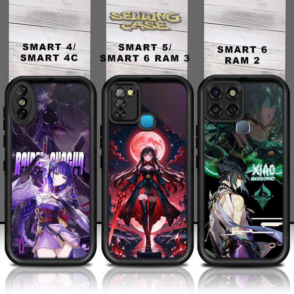 Casing Hp For INFINIX SMART 4 / 4C /5 / 6 RAM3 / 6 RAM2 Case Handphone Bahan Silicon Glossy Camera P