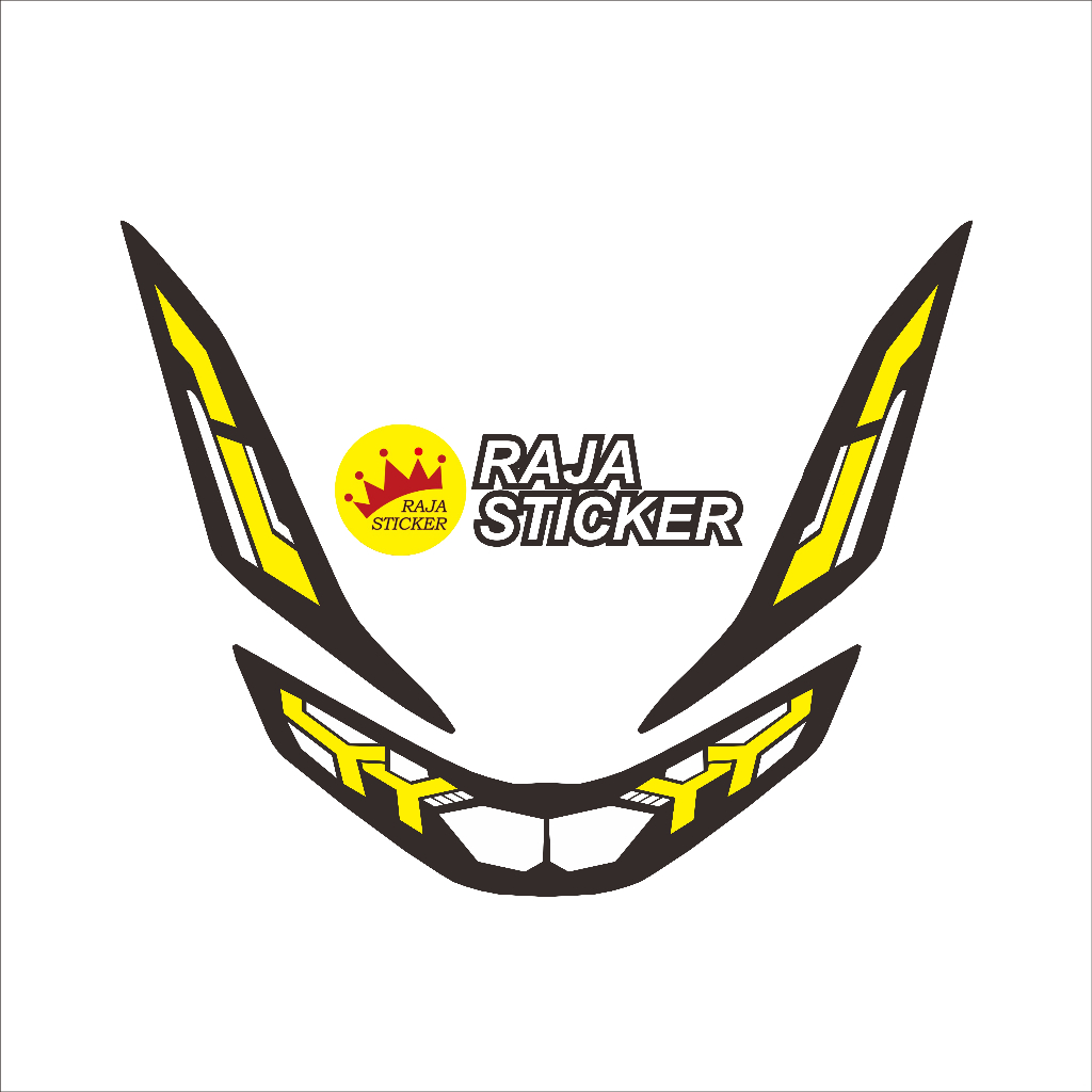 Stiker Lampu PCX 160 Motif Pelangi - Dekorasi Keren untuk Motor Anda