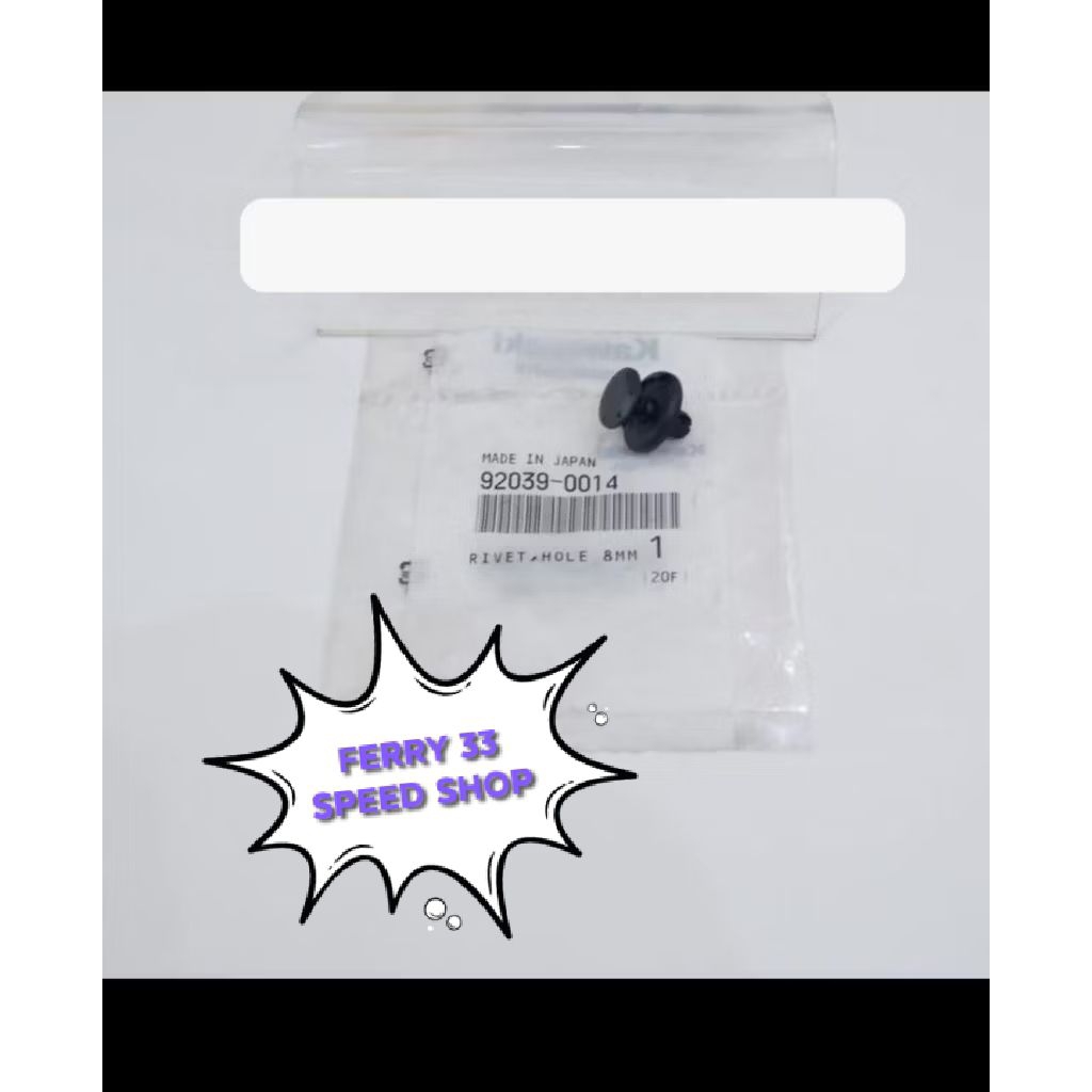 TERMURAH KANCING BAUT RIVET FAIRING BODY NINJA 250 FI KLX 150 ALL SERIES ORIGINAL 92039-0014